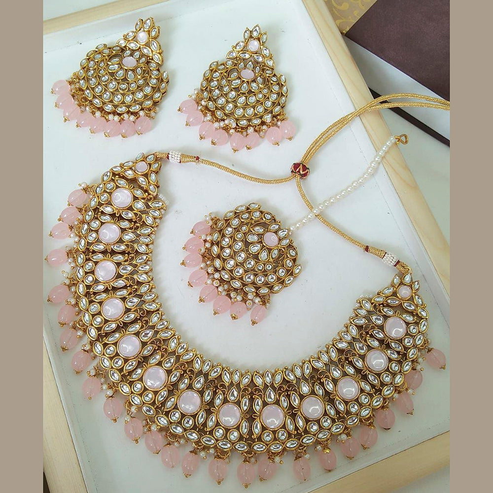 Everlasting Quality Jewels Reverse AD kundan Choker Necklace Set