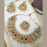 Everlasting Quality Jewels Reverse AD kundan Choker Necklace Set