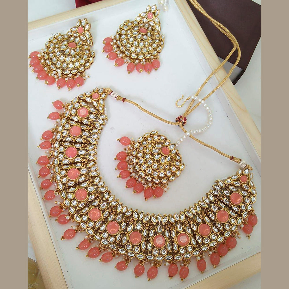 Everlasting Quality Jewels Reverse AD kundan Choker Necklace Set