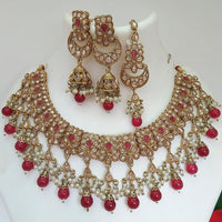Everlasting Quality Jewels Reverse AD kundan Choker Necklace Set