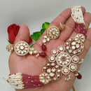 Everlasting Quality Jewels  Gold Plated Kundan Stone Choker Necklace Set