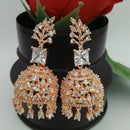 Everlasting Quality Jewels Rose Gold Plated AD Stone Jhumki Earrings