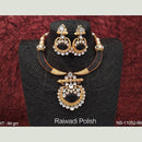 Everlasting Quality Jewels Gold Plated Kundan Stone Necklace Set
