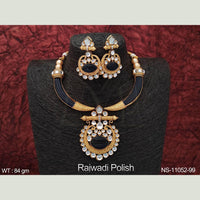 Everlasting Quality Jewels Gold Plated Kundan Stone Necklace Set
