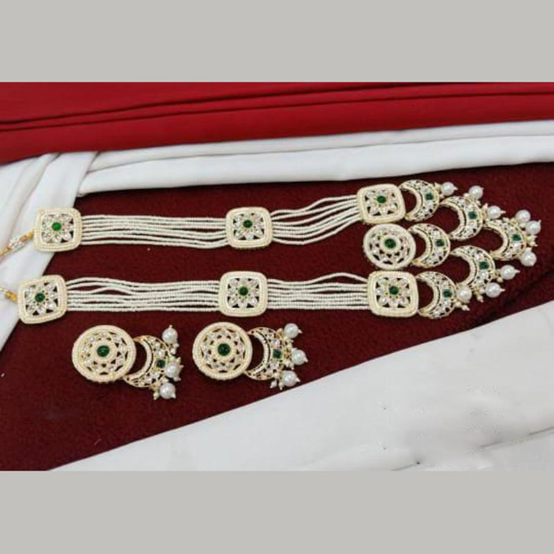 Everlasting Quality Jewels Gold Plated Pearl Necklace Set
