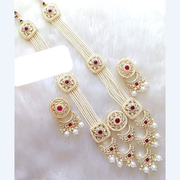 Everlasting Quality Jewels Gold Plated Pearl Necklace Set