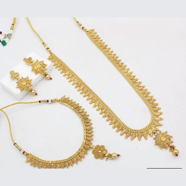 Everlasting Quality Jewels Gold Plated Necklace Combo Set
