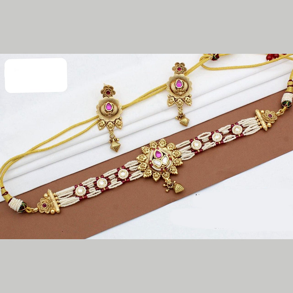Everlasting Quality Jewels Gold Plated Choker Necklace Set