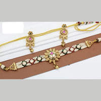 Everlasting Quality Jewels Gold Plated Choker Necklace Set