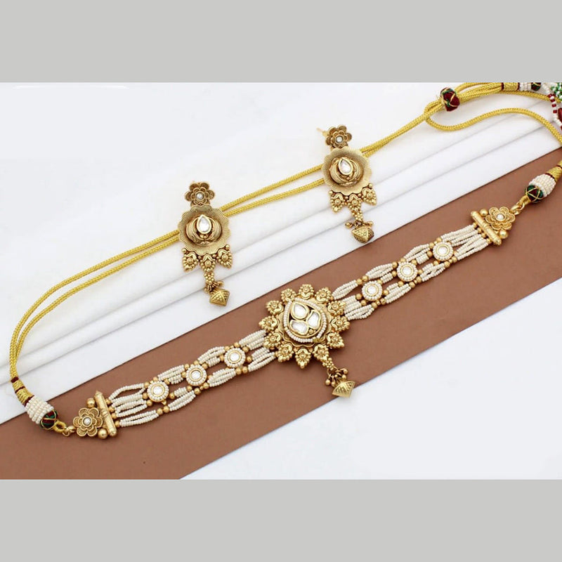 Everlasting Quality Jewels Gold Plated Choker Necklace Set