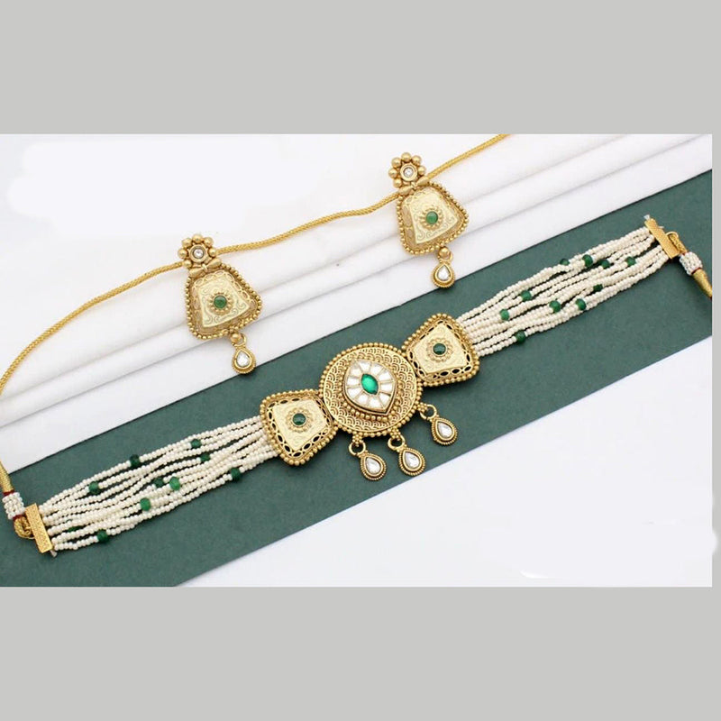 Everlasting Quality Jewels Gold Plated Choker Necklace Set