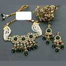 Everlasting Quality Jewels Gold Plated Reverse AD Choker Necklace Set
