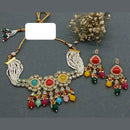 Everlasting Quality Jewels Gold Plated Reverse AD Choker Necklace Set