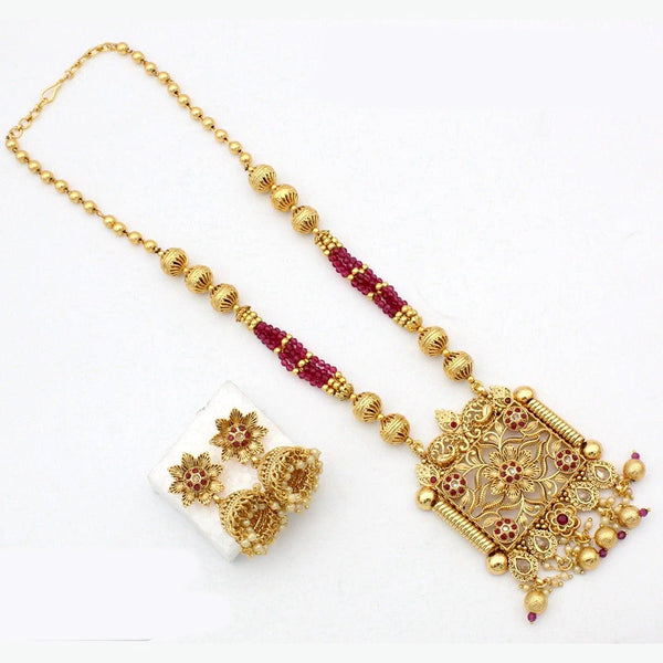 Everlasting Quality Jewels Gold Plated Long Necklace Set