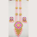 Everlasting Quality Jewels Gold Plated Kundan And Beads Long Necklace Set