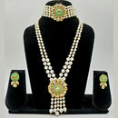 Everlasting Quality Jewels Gold Plated kundan Double Necklace Set