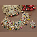 Everlasting Quality Jewels Gold Plated Kundan Stone Choker Necklace Set