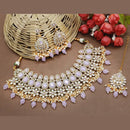 Everlasting Quality Jewels Gold Plated Kundan Stone Choker Necklace Set