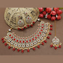 Everlasting Quality Jewels Gold Plated Kundan Stone Choker Necklace Set