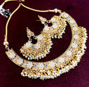 Everlasting Quality Jewels Gold Plated Pota Stone Necklace Set