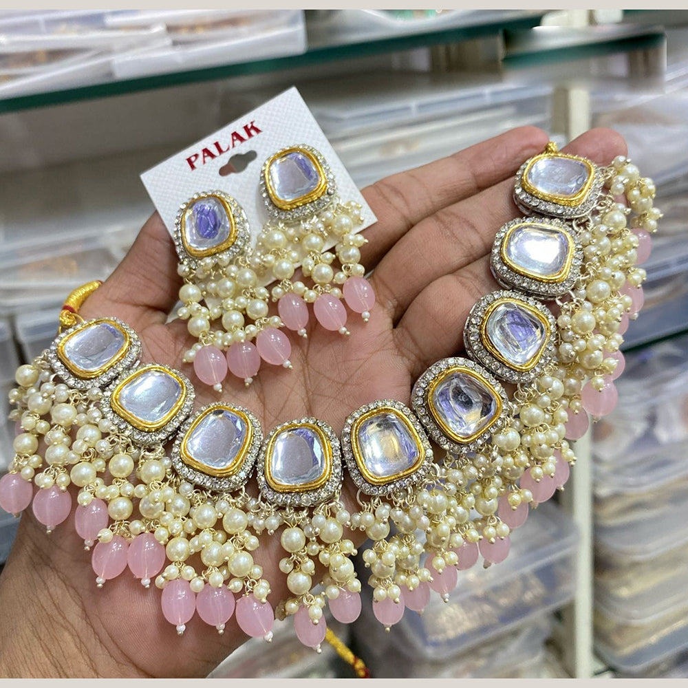 Everlasting Quality Jewels Gold Plated Crystal Stone Necklace Set