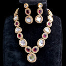 Everlasting Quality Jewels Gold Plated Crystal Stone Necklace Set