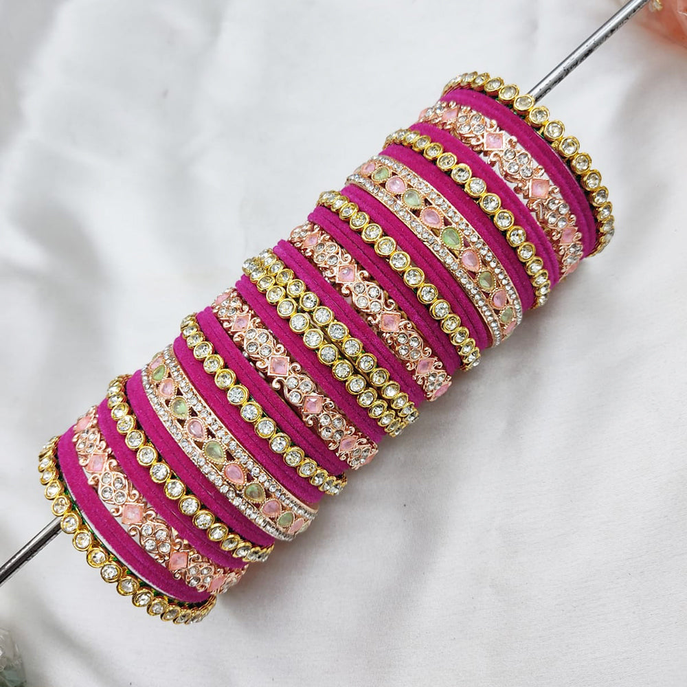 everlasting quality jewels velvet Bangles Set