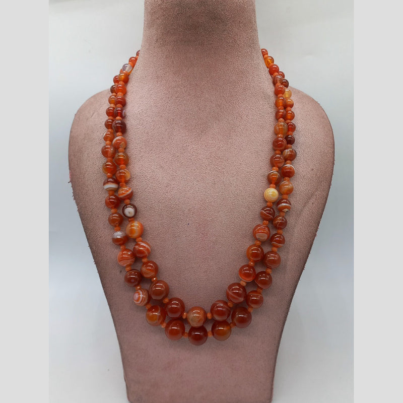 MG Beads Agate Graduation Necklace