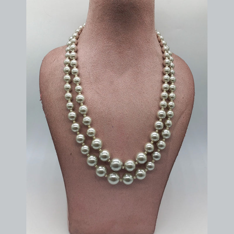 MG Beads Shellpearl Graduation Necklace