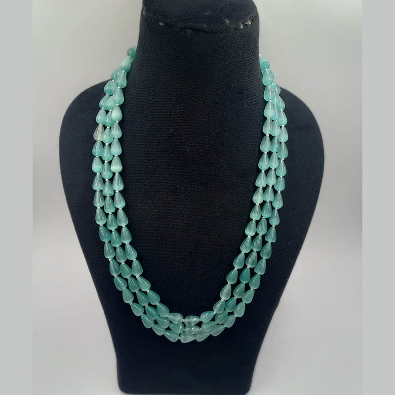 Beads Three Line Necklace