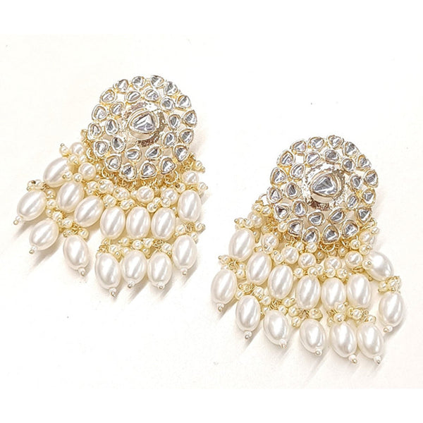 Matchit Kundan Stone Dangler Earrings - JW-11311036WH