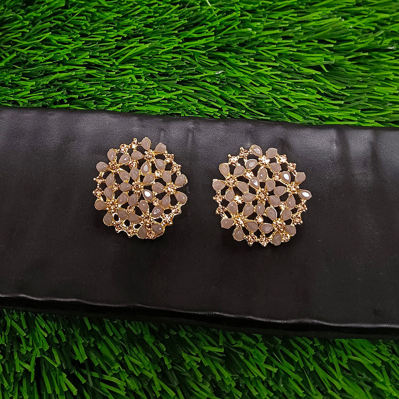 Bhavi Jewels Gold Plated Stud Earrings