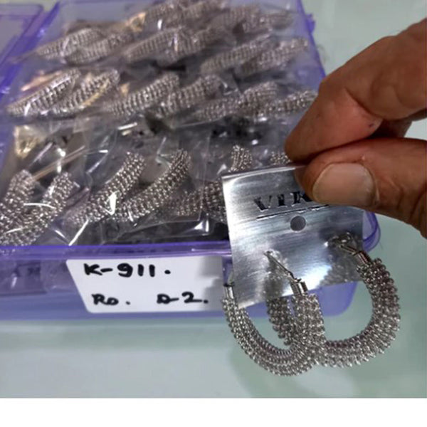 Bhavi Jewels Oxidised Plated Dangler Earrings (Pack Of 24)