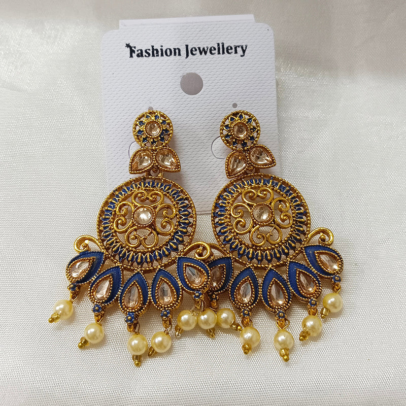 Bhavi Jewels Gold Plated Dangler Earrings