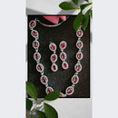 Sanshray Silver Plated AD Stone Necklace Set