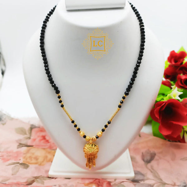 Lalita Creation Gold Plated Crystal Stone Mangalsutra
