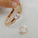 FS Collection Rose Gold Plated Jewellery Combo