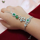 FS Collection  AD Stone Chain Hand Panja
