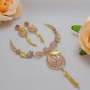 FS Collection 24K Rose Gold Plated Necklace Set