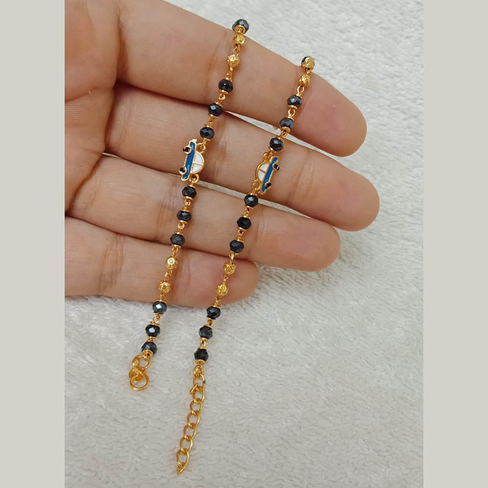 FS Collection Gold Plated Beads Payal