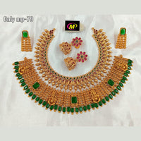 FS Collection Gold Plated Jewellery Necklace Combo