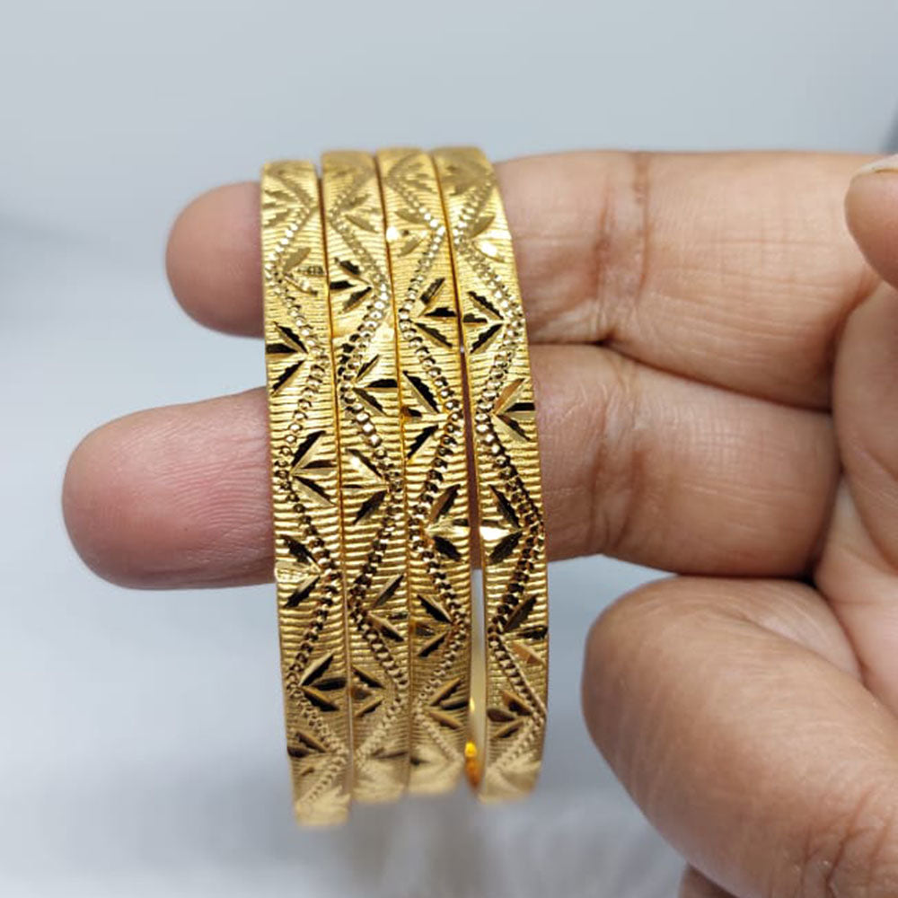 FS Collection Gold Plated Bangles Set