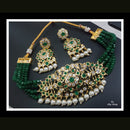 FS Collection Crystal Stone Choker Necklace Set