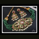 FS Collection Crystal Stone Choker Necklace Set