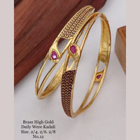 FS Collection Gold Plated Bangles Set - 11411163GL