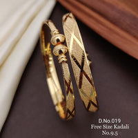 FS Collection Gold Plated Bangles Set - 11411189GL