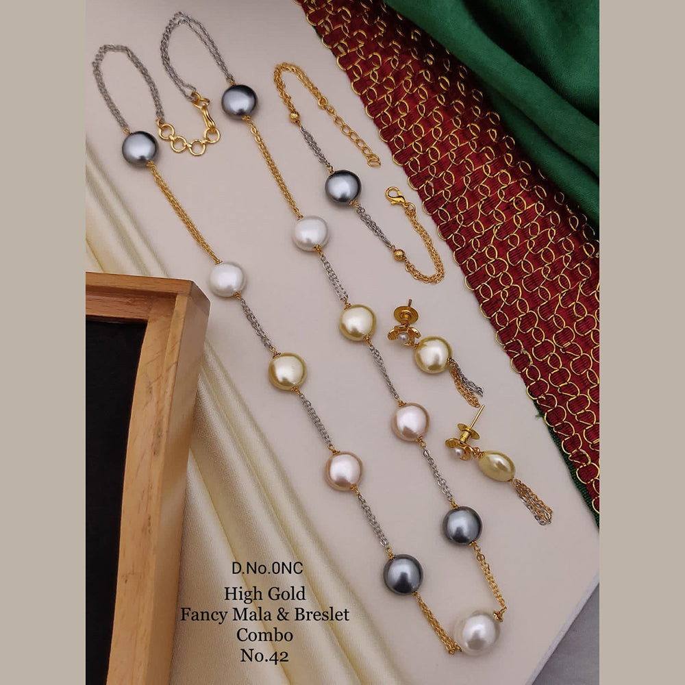 FS Collection Gold Plated Jewellery Combo