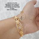 FS Collection Ad Stone Gold Plated Bracelet