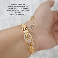 FS Collection Ad Stone Gold Plated Bracelet