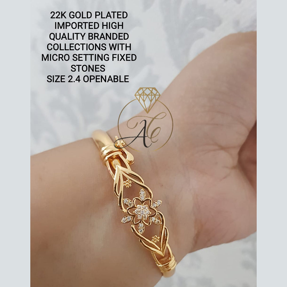 FS Collection Ad Stone Gold Plated Bracelet